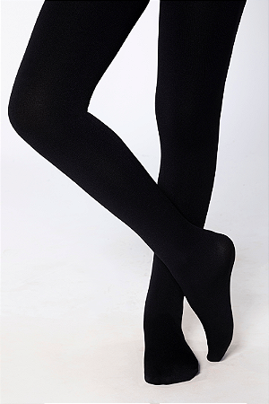 MEIA CALÇA LOBINHA FIO 80 PRETA