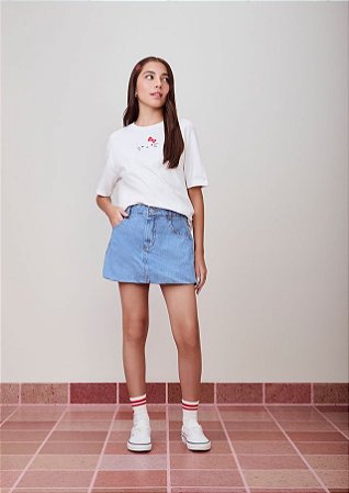 T-SHIRT HELLO KITTY ESTAMPA FRENTE E COSTAS I AM AUTHORIA