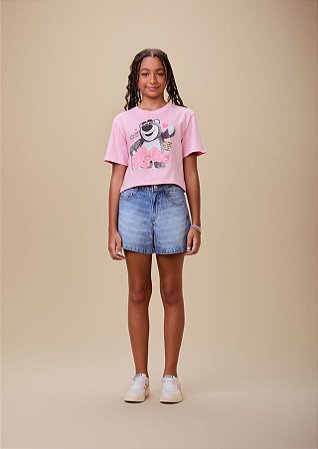 T-SHIRT CROPPED ROSA BLOSSOM LOTSO I AM AUTHORIA