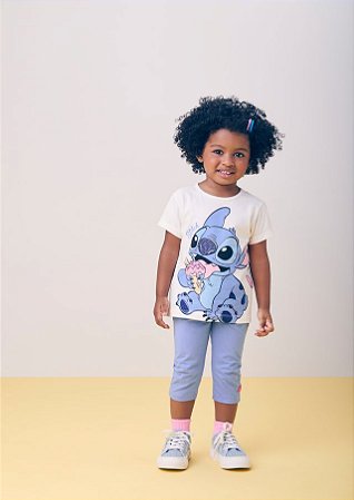 CONJUNTO COM STRASS STITCH E ANGEL MOMI