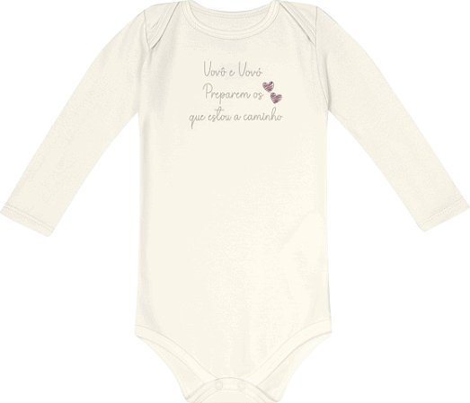 BODY MANGA LONGA VOVÔ E VOVÓ KIKO BABY