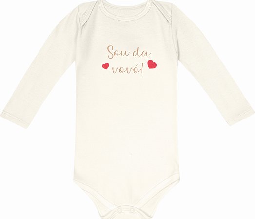 BODY MANGA LONGA SOU DA VOVÓ KIKO BABY