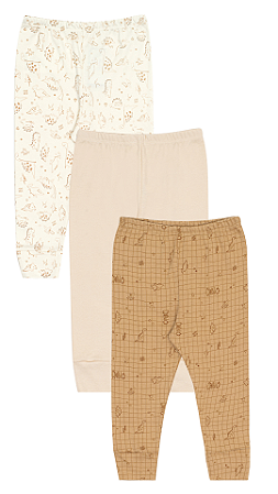 KIT CALÇA VIRA PÉ DINOS KIKO BABY