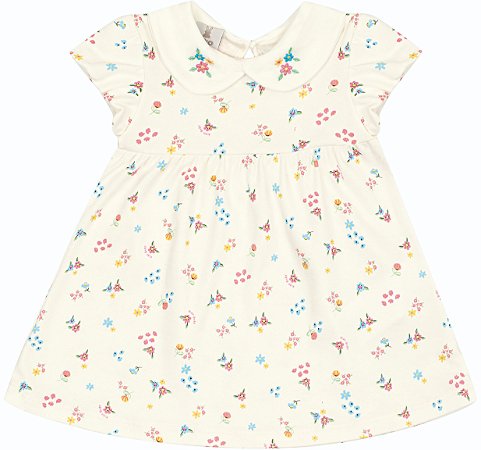 CONJUNTO VESTIDO E COBRE FRALDA FLORES KIKO BABY