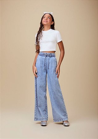 CALÇA WIDE JEANS SHINE I AM AUTHORIA