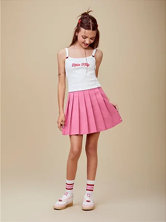 SAIA SARJA COM PREGAS ROSA CHICLETE I AM AUTHORIA