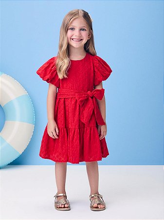 VESTIDO DE LAISE MANGA BALONÊ MOMI