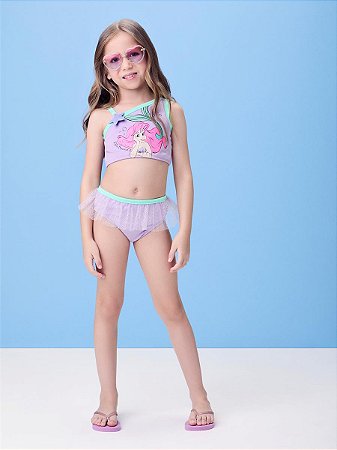 BIQUÍNI PEQUENA SEREIA LILÁS MOMI