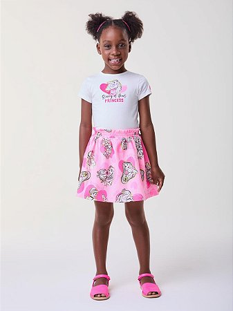CONJUNTO BLUSA E SAIA PRINCESS BIMBI
