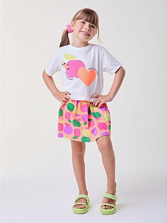 CONJUNTO FRUIT PRINT MAÇÃS BIMBI