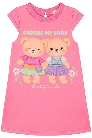 VESTIDO EM MALHA BUBBLE CONFORT ROSA KUKIÊ