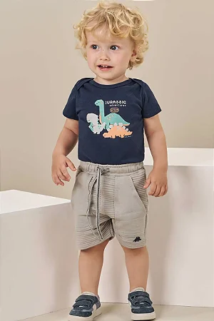 CONJUNTO BODY E BERMUDA DINOS LUCBOO