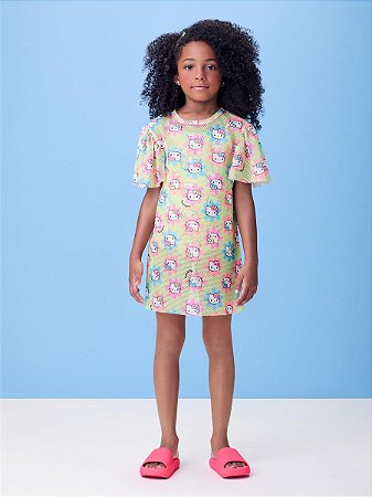 SAÍDA DE PRAIA HELLO KITTY MOMI