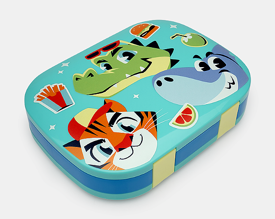 MARMITA GRANDE MULTIBICHOS AZUL PUKET