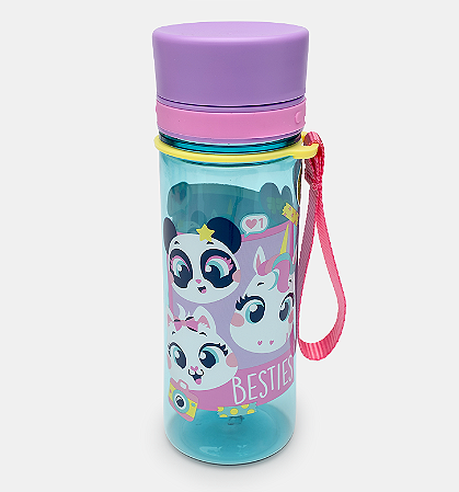 GARRAFA TRITAN MULTIBICHOS BFF VERDE ÁGUA PUKET