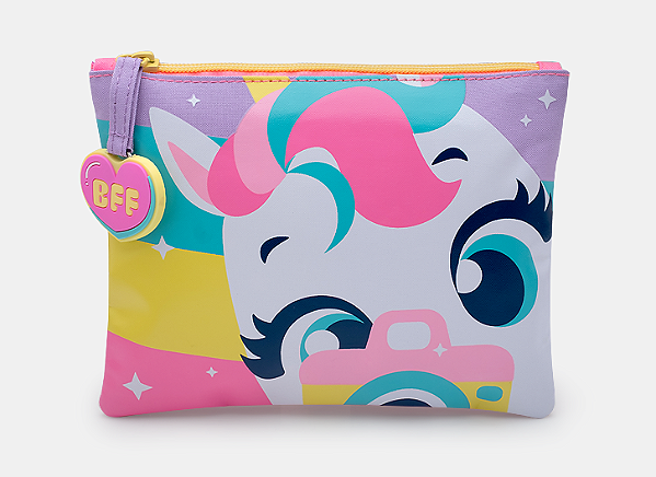 NECESSAIRE PEQUENA MULTIBICHOS BFF LAVANDA PUKET