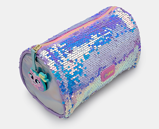 NECESSAIRE GRANDE PAETÊ GATA SEREIA LAVANDA PUKET