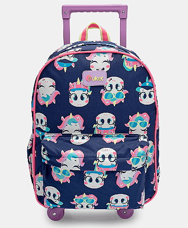 MOCHILA COM RODINHA UNI TENNIS AZUL MARINHO PUKET