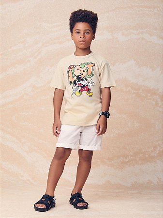 T-SHIRT MICKEY BEGE CAJU YOUCCIE