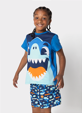 SHORT DOLL KIDS VISCO FANTA TUBA AZUL MARINHO PUKET