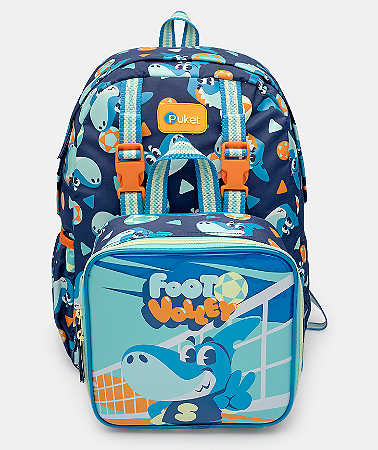 MOCHILA COM LANCHEIRA TUBA FUTEVÔLEI PUKET