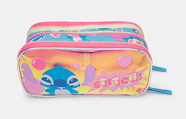 ESTOJO TRIPLO HOLOGRÁFICO STITCH PUKET