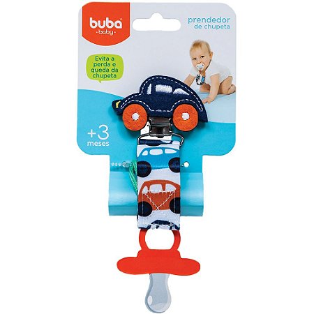 Prendedor de Chupeta Carrinho - Buba Baby