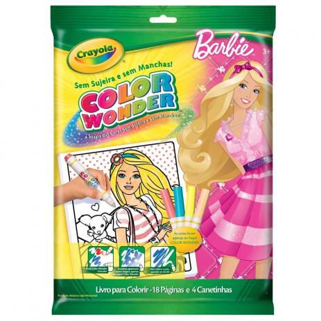 Color Wonder Barbie 4 Cores - Crayola