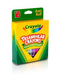 Giz de Cera Triangular 8 Cores - Crayola