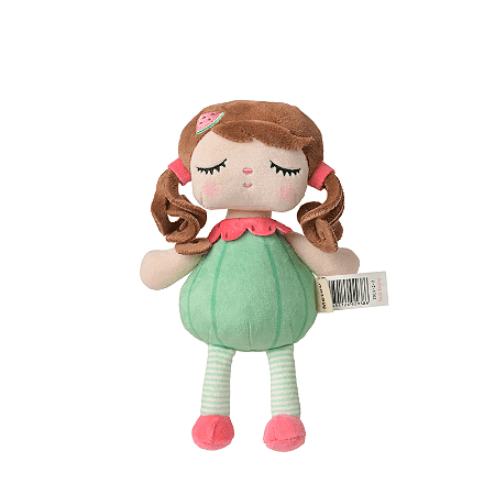 BONECA MINI ANGELA FRUTAS MELANCIA 20CM METOO