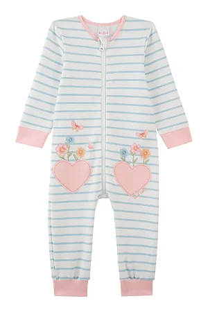 MACACÃO LISTRADO EM MOLECOTTON OFF WHITE KUKIÊ