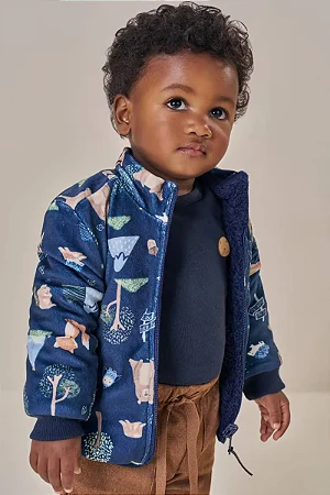 JAQUETA REVERSÍVEL EM FLEECE LUXO E PÊLO CARNEIRINHO LUCBOO