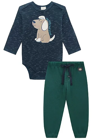 CONJUNTO DE BODY E CALÇA JOGGER EM RIBANA LUCBOO