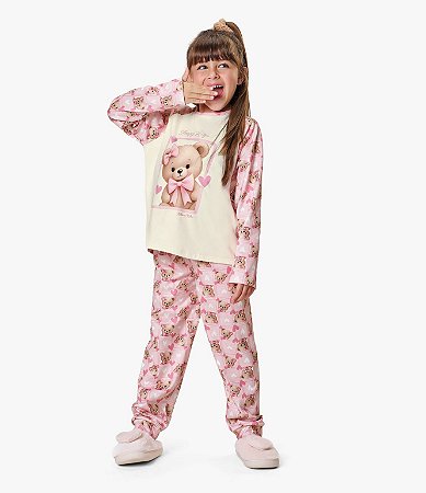 PIJAMA PELUCIADO URSINHO KIKO E KIKA