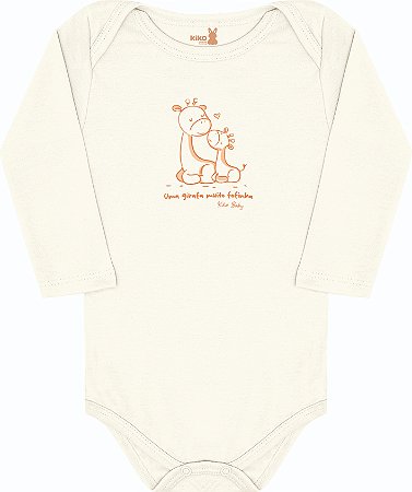 CONJUNTO BODY E CALÇA OFF WHITE GIRAFA KIKO BABY