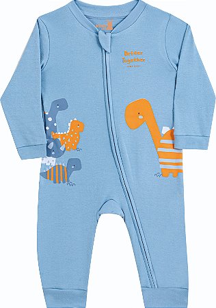 MACACÃO DINOS AZUL GLACIAL KIKO BABY