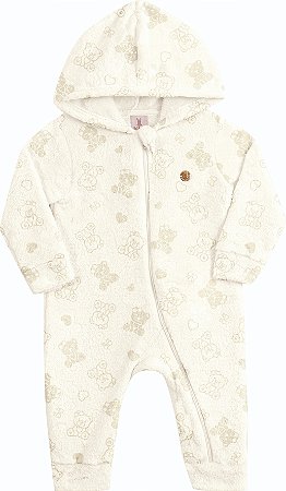 MACACÃO URSINHOS OFF WHITE KIKO BABY