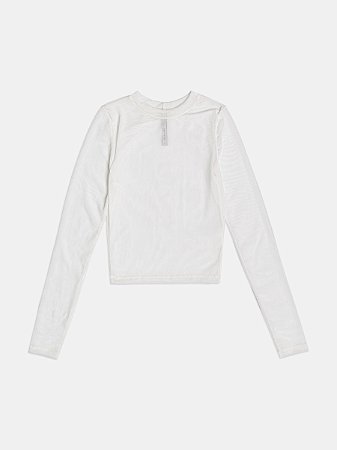 BLUSA MANGA LONGA EM TULE BRANCA I AM AUTHORIA