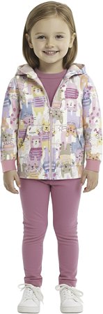 JAQUETA BOMBER ROSA ESTAMPADA MALWEE