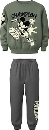 CONJUNTO EM MOLETOM MICKEY MOUSE MALWEE