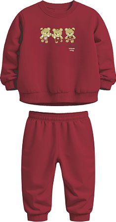 CONJUNTO BLUSÃO E CALÇA URSINHOS MALWEE