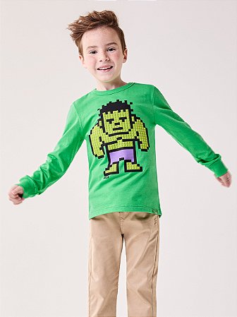 CAMISETA MANGA LONGA HULK BIMBI