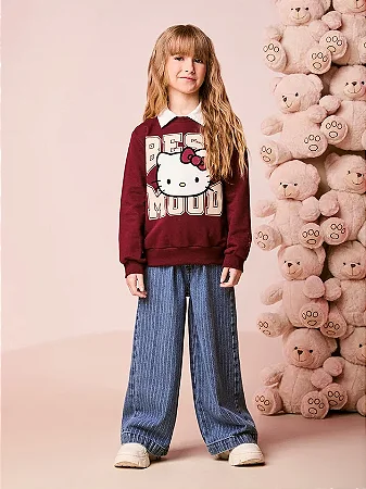 MOLETOM OVER HELLO KITTY MOMI