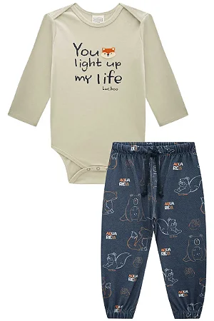 CONJUNTO BODY E CALÇA JOGGER PELUCIADA LUCBOO