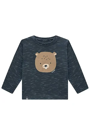 CAMISETA EM MALHA JET MARINHO LUCBOO