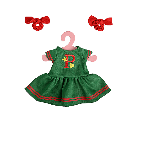ROUPA DE BONECA COM CABIDE CHEERLEADER P METOO