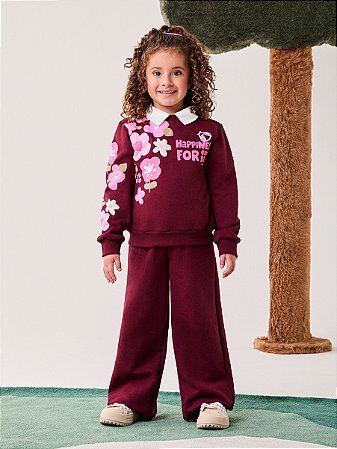 CONJUNTO DE MOLETOM BORDÔ BIMBI