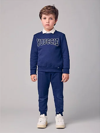 CONJUNTO DE MOLETOM BORDADO YOUCCIE
