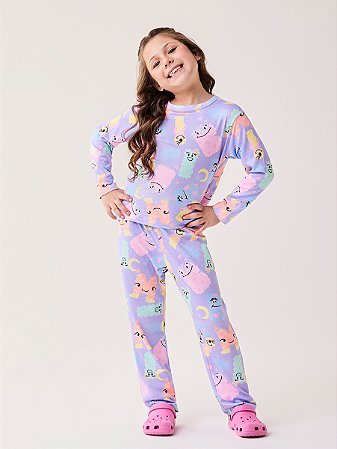 PIJAMA MANGA LONGA MONSTRINHAS BIMBI