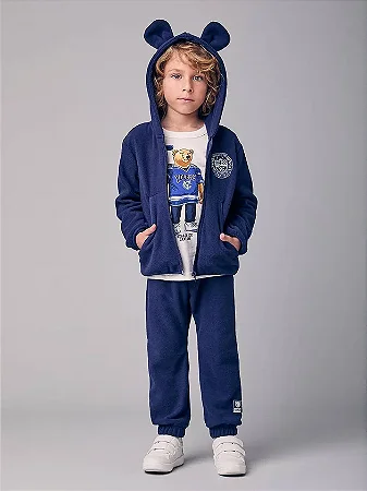 CONJUNTO EM PLUSH MARINHO YOUCCIE